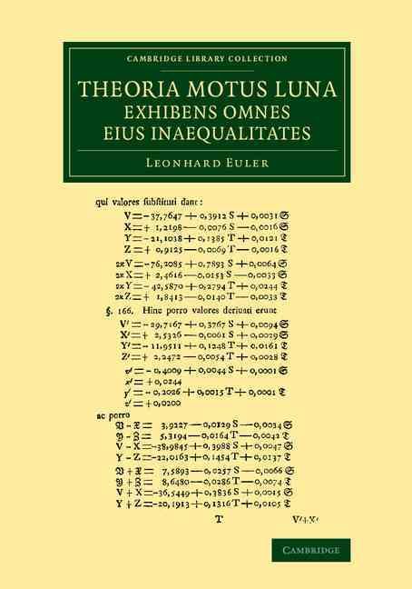 Theoria Motus Lunae Exhibens Omnes Eius Inaequalitates 9781108065351