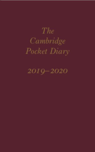 The Cambridge Pocket Diary, 2019-2020 By Cambridge Of University