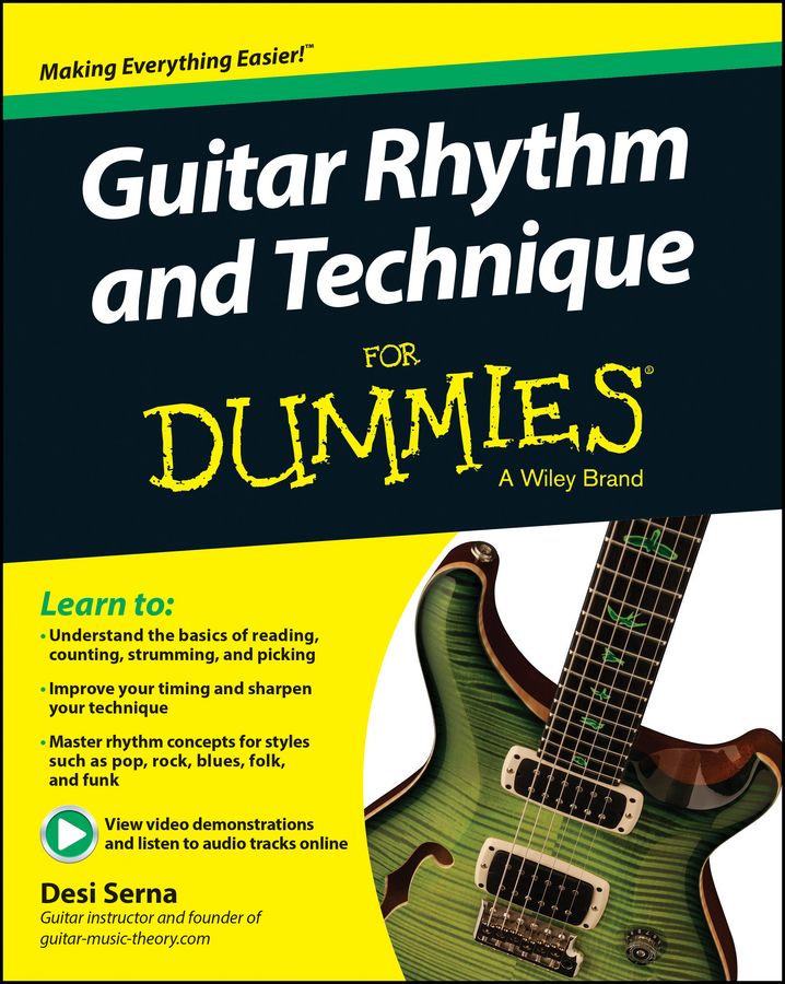 Guitar Rhythm & Technique for Dummies By Desi Serna 9781119022879