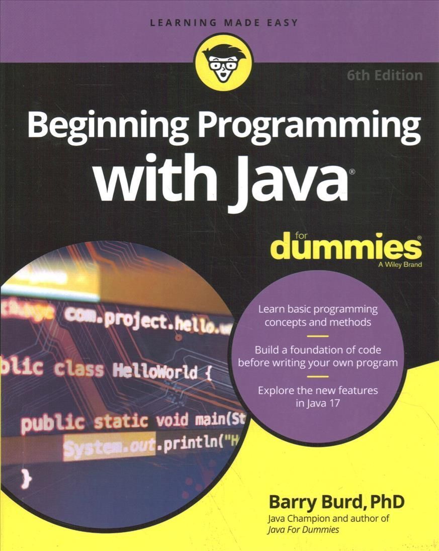 Beginning Programming With Java for Dummies By Barry Burd (Paperback)