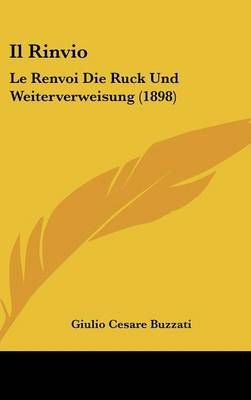 Il Rinvio By Giulio Cesare Buzzati 9781120531278 (Hardback)
