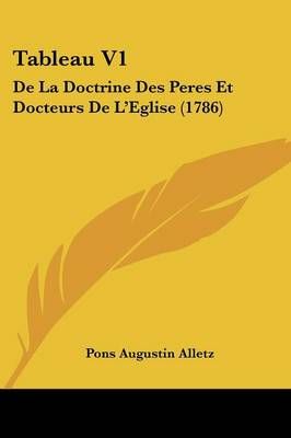 Tableau V1 By Pons Augustin Alletz 9781120868732 (Paperback)