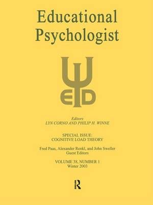 Cognitive Load Theory 9781138175662 (Hardback)