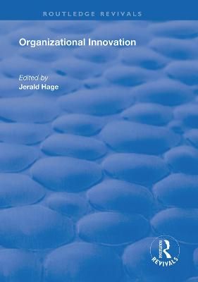 Organizational Innovation By Gerald Hage (editor) 9781138327023