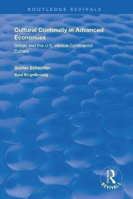Cultural Continuity in Advanced Economies 9781138356795 (Paperback)
