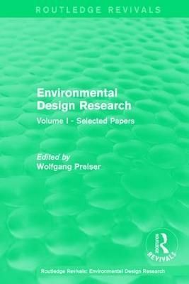 Environmental Design Research: Volume one selected papers (Paperback)