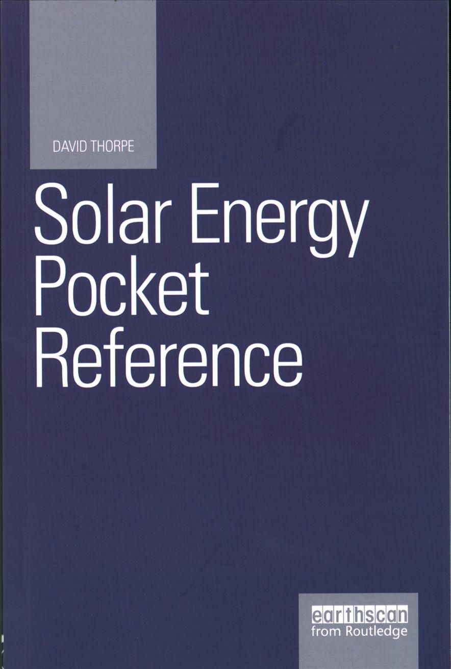 Solar Energy Pocket Reference By Dave Thorpe 9781138806337 (Paperback)