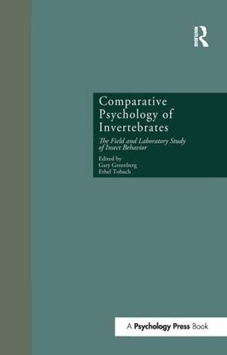 Comparative Psychology of Invertebrates 9781138971288 (Paperback)