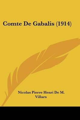 Comte De Gabalis (1914) By Nicolas Pierre Henri De M Villars