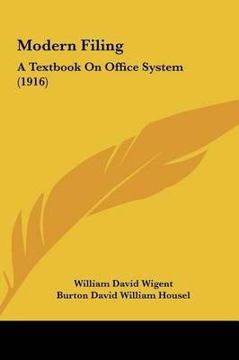 Modern Filing 9781161813272 (Hardback)