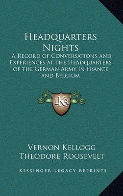 Headquarters Nights 9781163202067 (Hardback)