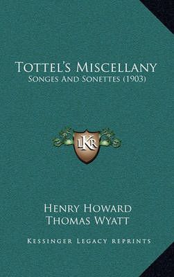 Tottel's Miscellany 9781164322214 (Hardback)
