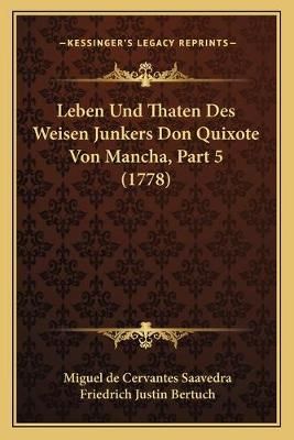 Leben Und Thaten Des Weisen Junkers Don Quixote Von Mancha, Part 5 (1778)