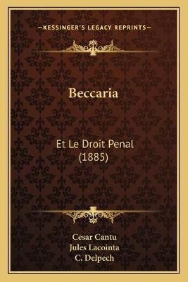 Beccaria 9781167652912 (Paperback)