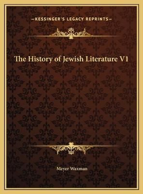 The History of Jewish Literature V1 By Meyer Waxman 9781169807006
