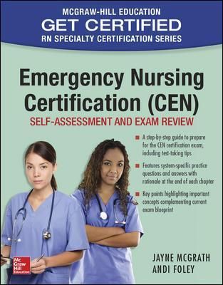 Emergency Nursing Certification (CEN) 9781259587146 (Paperback)