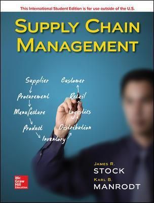 Supply Chain Management By James Stock 9781260547894 (Paperback)