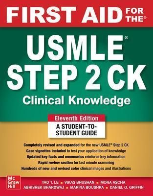 First Aid for the USMLE Step 2 CK By Tao Le, Tao Le 9781264855100