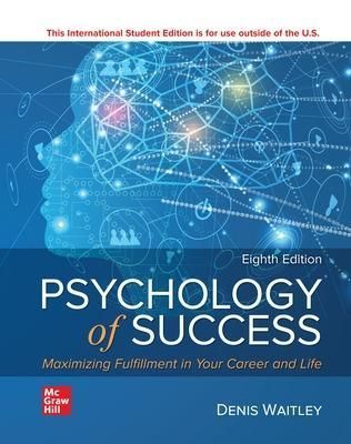 Psychology of Success ISE By Denis Waitley 9781265034993 (Paperback)