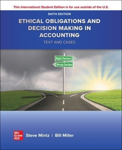 Ethical Obligations and Decision-Making ISE 9781265059613 (Paperback)