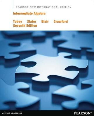 Intermediate Algebra 9781292027340 (Paperback)