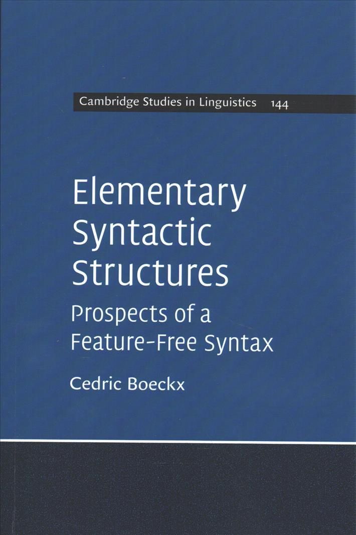Elementary Syntactic Structures By Cedric Boeckx 9781316645376