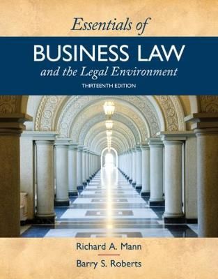 Essentials of Business Law and the Legal Environment 9781337555180