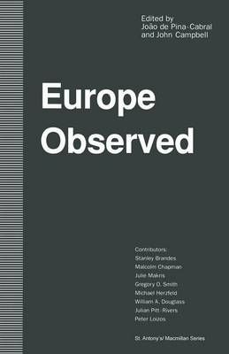 Europe Observed By Joao de Pina-Cabral, John Campbelld 9781349119929