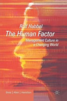 The Human Factor By R. Habbel 9781349507900 (Paperback)