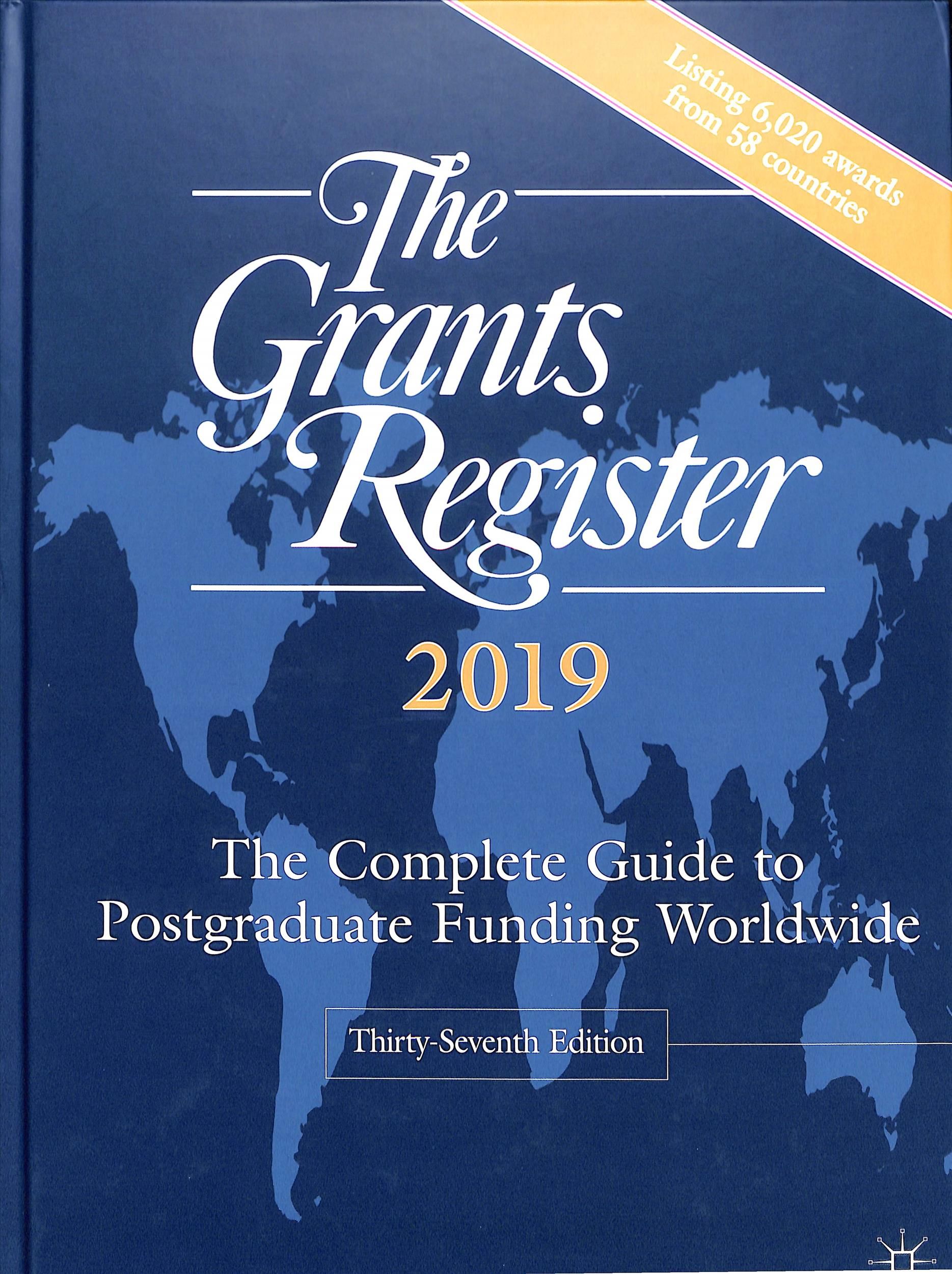 The Grants Register 2019 By Palgrave Macmillan (COR) 9781349958092