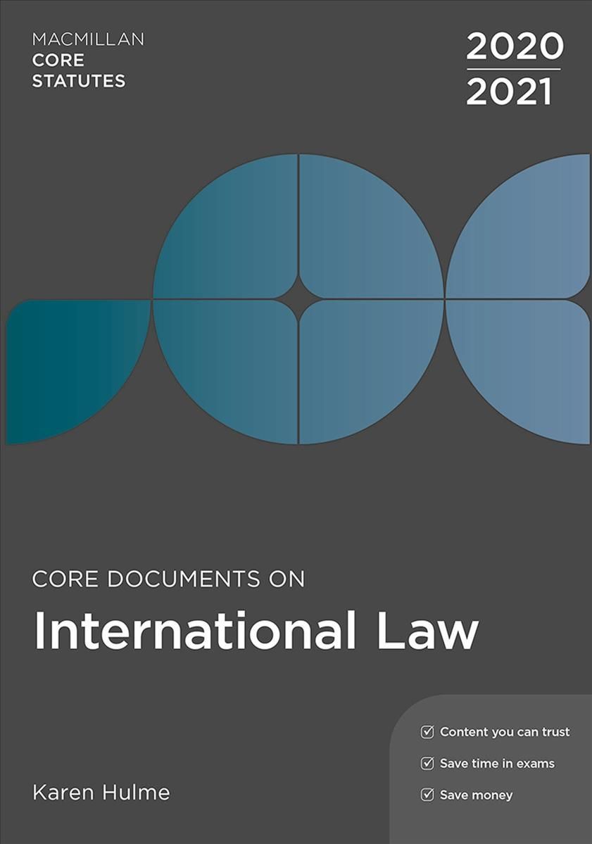 Core Documents on International Law 2020-21 By Karen Hulme (Paperback)