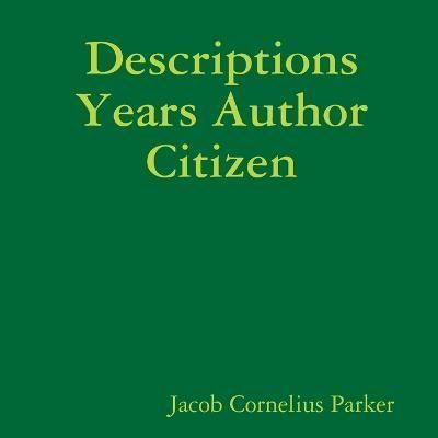 Article Years Author Citizen By Parker 9781365975141 (Paperback)