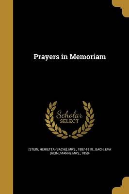 Prayers in Memoriam 9781373594570 (Paperback)
