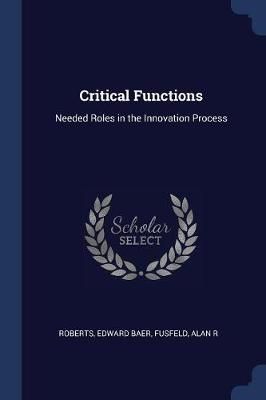 Critical Functions By Baer 9781376941296 (Paperback)