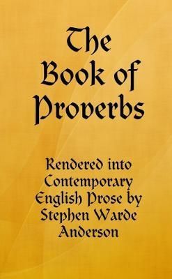 Book of Proverbs By Anderson 9781387735013 (Paperback)