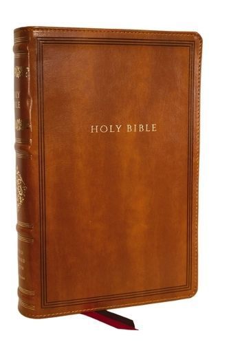 RSV Personal Size Bible With Cross References, Brown Leathersoft, Thumb Indexed, (Sovereign Collection)