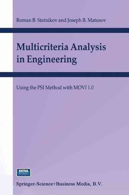 Multicriteria Analysis in Engineering 9781402007088 (Hardback)