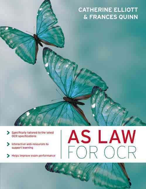 AS Law for OCR By Catherine Elliott, Frances Quinn 9781405858847