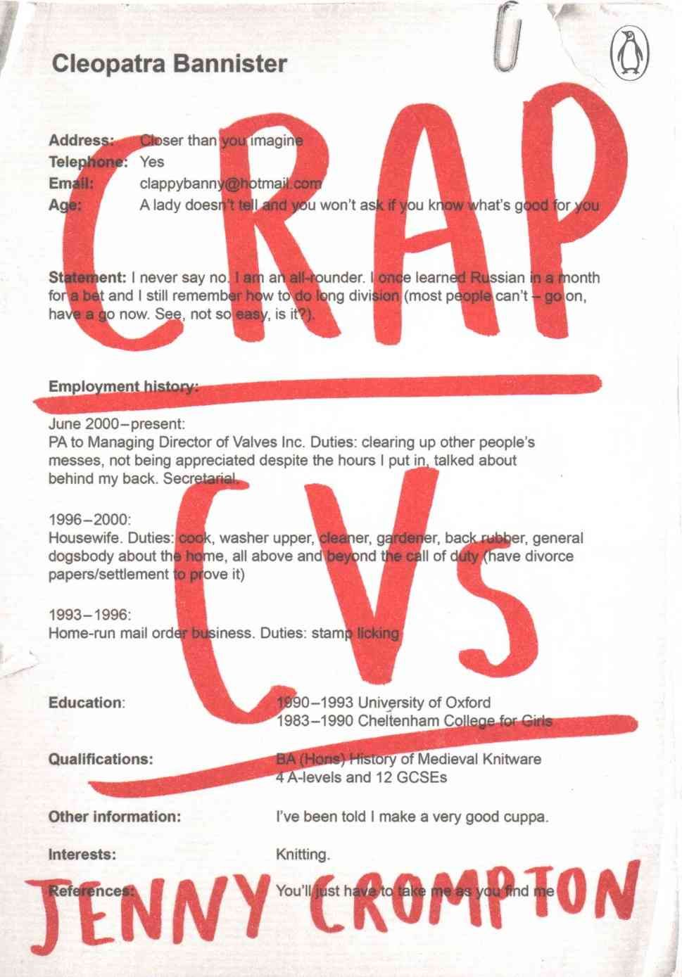Crap CVs By Jenny Crompton 9781405918671 (Paperback)