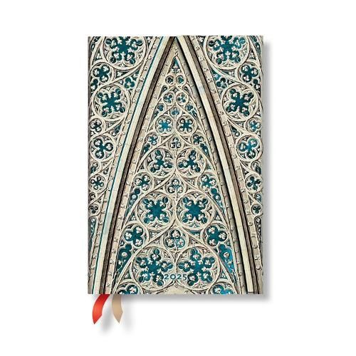 Vault of the Milan Cathedral (Duomo Di Milano) Mini 12-Month Verso Hardback Dayplanner 2025 (Wrap Closure)