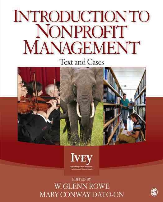 Introduction to Nonprofit Management 9781412999236 (Paperback)