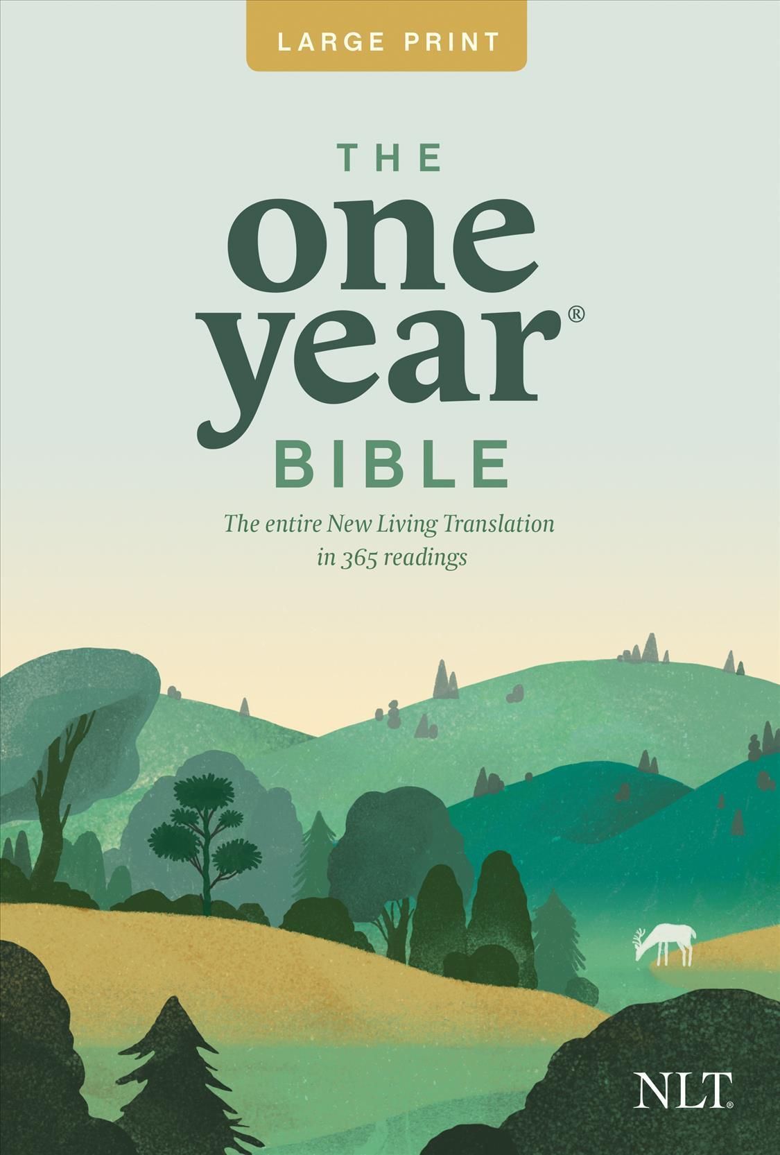 The One Year Bible NLT, Large Print Thinline Edition (Softcover)