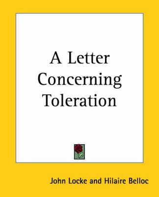 A Letter Concerning Toleration By John Locke 9781419101991 (Paperback)
