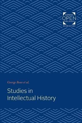 Studies in Intellectual History By George Boas 9781421436548