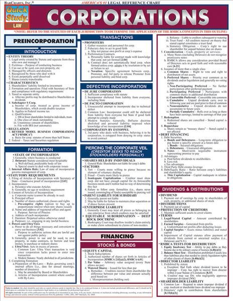 Corporations By BarCharts, Inc. 9781423203254 (Pamphlet)