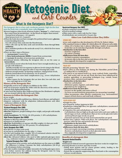 Ketogenic Diet & Carb Counter By Allison Goldstein 9781423241829