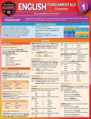 English Fundamentals 1 - Grammar By Berg Scherer 9781423248040
