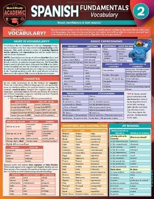 Spanish Fundamentals 2 - Vocabulary By Murtoff 9781423248804 (Poster)