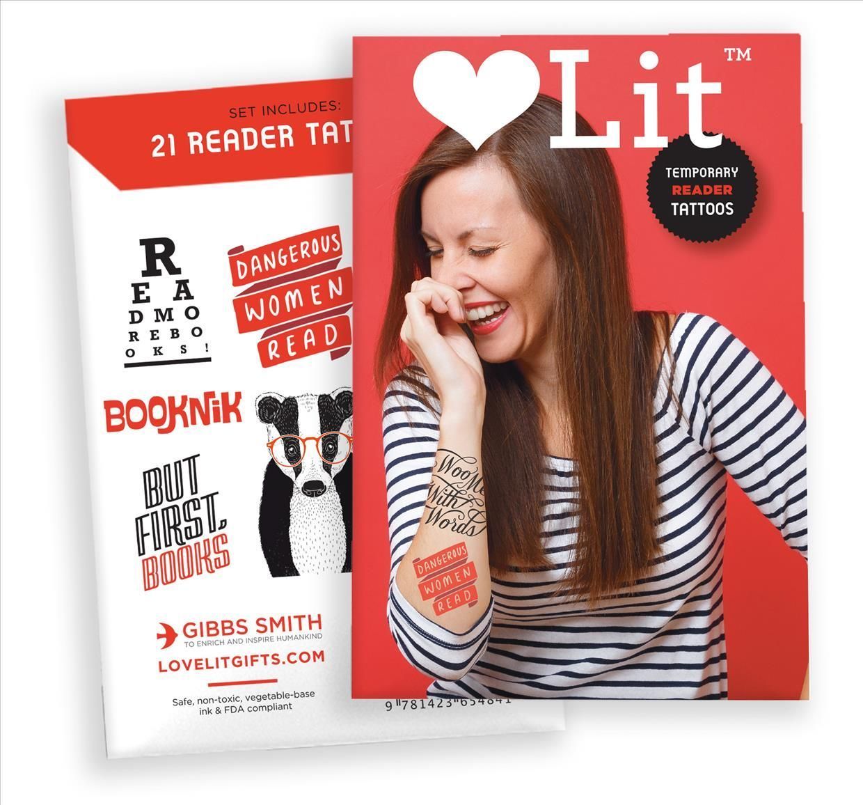 Reader Temporary Tattoos By Gibbs Smith Publisher 9781423654841