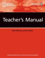 Footprint Reading Library Level 1000: Teacher's Manual By Waring, Rob